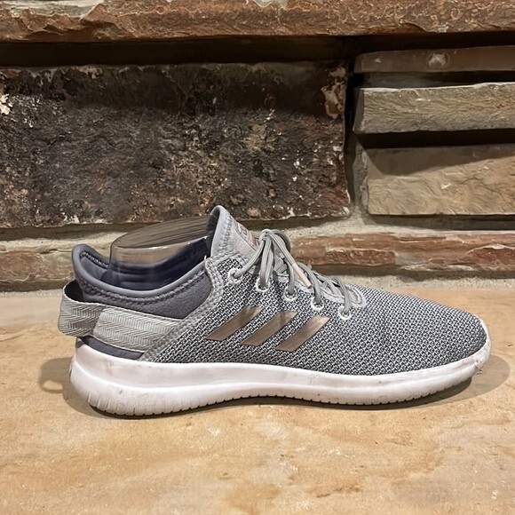 Adidas Cloudfoam QT Flex Grey Running Shoes - Picture 3 of 10